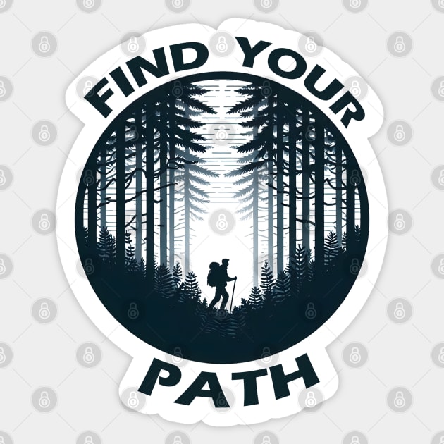 Find Your Path Sticker by MakerMind8.2